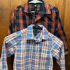 2 Gently used 3T boys  Nautica and Tommy Hilfiger shirts